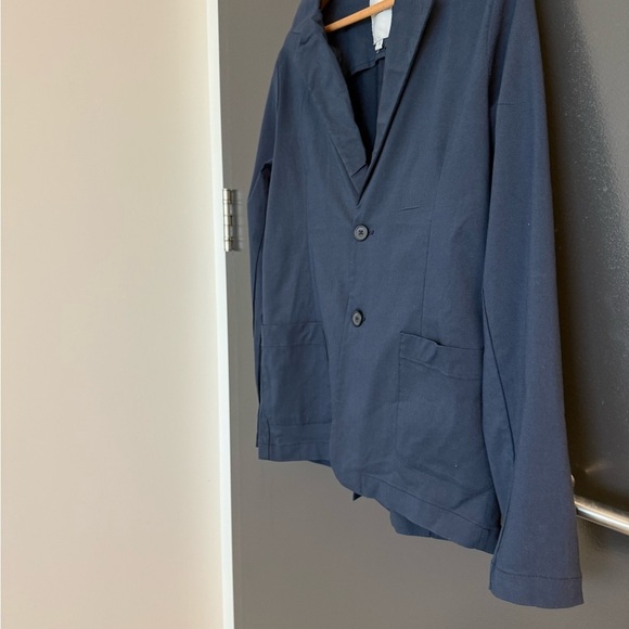 Ike Behar S NWOT travel blazer rayon/spandex Navy Lightweight - Picture 3 of 13